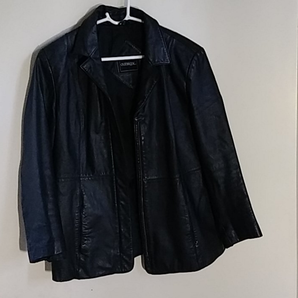 Women's leather coat